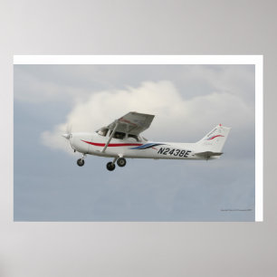 Cessna 172 over de vrijlating poster