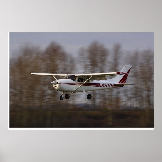 Cessna 172 Short Final Poster (Voorkant)