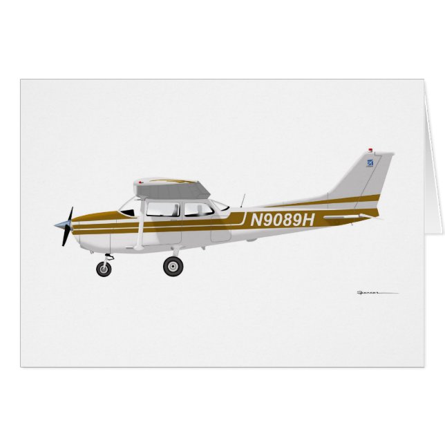 Cessna 172 Skyhawk Brown (Voorkant Horizontaal)