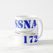 Cessna 172 Skyhawk Vliegtuigontwerp Koffiemok (Voorkant rechts)