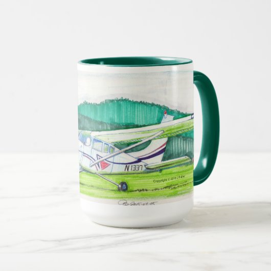 Cessna 182 Pano Mug (Devant droit)