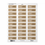 Cessna Airplane Artistic Return Address Label (Full Sheet)