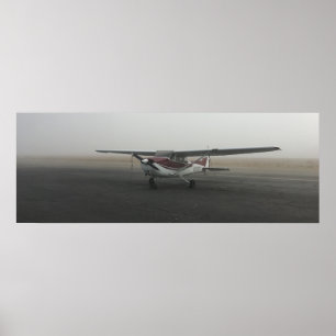 Cessna in mist poster