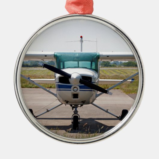 Cessna light vliegtuig metalen ornament (Voorkant)