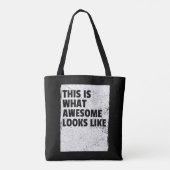 C'est à ça que ressemble "Awesome" Sac cabas (Dos)