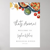 C'est Amore ! Aquarelle Affiche de bienvenue alime (Devant)