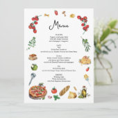 C'est Amore carte de menu Pâtes Pizza (Debout devant)