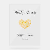 C'est Amore Couple Wedding shower Affiche de bienv (Recto)