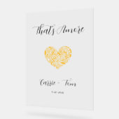 C'est Amore Couple Wedding shower Affiche de bienv (Angle)