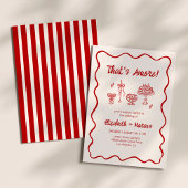 C'est Amore ! Faire-part de mariage italienne roug