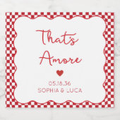 C'est Amore Italien Chic Mariage Étiquette Champag (Étiquettes simples)