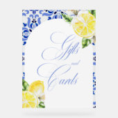 C'est Amore Lemon Italian Blue Tile Fête des marié (Recto)