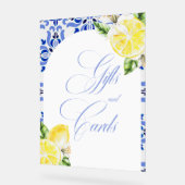 C'est Amore Lemon Italian Blue Tile Fête des marié (Angle)