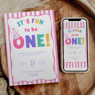 C'est amusant d'être une invitation d'anniversaire