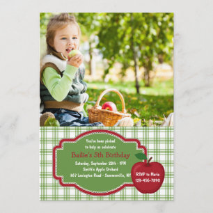 C'est Apple Picking Time Photo Invitation
