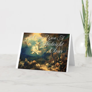 C'est arrivé par une nuit claire Carte de Noël  