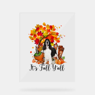 C'est automne Y'all Springer Spaniel Dog Halloween