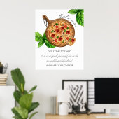 C'est beaucoup Italie Affiche de bienvenue de pizz (Bureau à domicile)