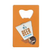 C'est Beer O'Clock Cartoon de hérisson drôle (Devant)