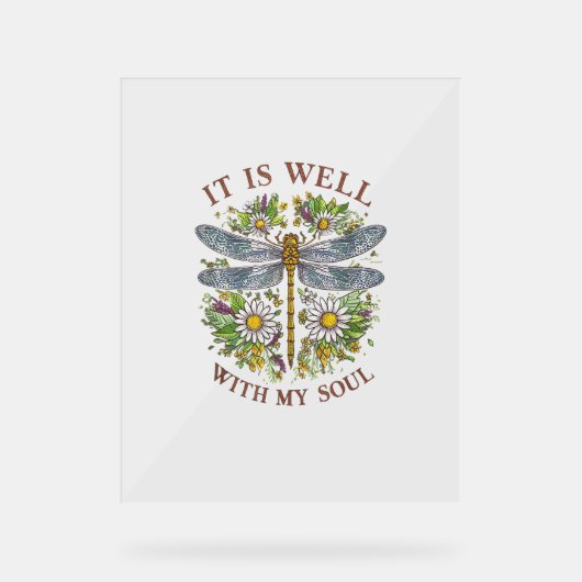 C'Est Bien Avec Mon Soul Dragonfly Floral T-Shirt_ (Recto)