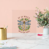 C'Est Bien Avec Mon Soul Dragonfly Floral T-Shirt_ (Mariage)