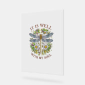 C'Est Bien Avec Mon Soul Dragonfly Floral T-Shirt_ (Angle)