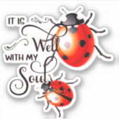 C'est bien coccinelle autocollant (Devant)