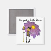 "C'est bien d'être la Reine" - Magnet (Recto/Verso)