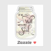 C'est bien la maison de campagne bâton autocollant (Feuille)