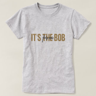 "C'est Bob pour moi" T-shirt noir personnalisé ave