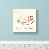 C'est Bon Bon Canvas Afdruk (Insitu (Houten vloer))