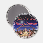 C'est bon de dire MERRY CHRISTMAS Magnet (Recto/Verso)