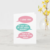 C'est ça la carte de voeux de Vodka (Fleur jaune)