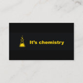 c'est Carte de visite de chimie (Dos)