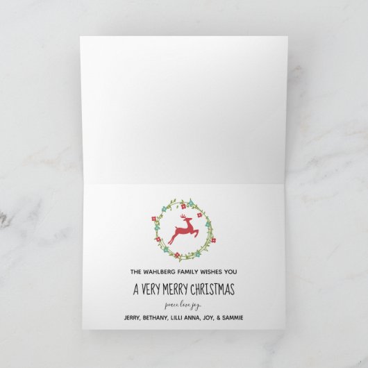 C'est carte de voeux de vacances de Noël (Intérieur)