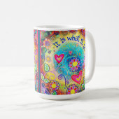 ‘C'est ce que c'est’ Mug café d'inspirivity (Devant droit)