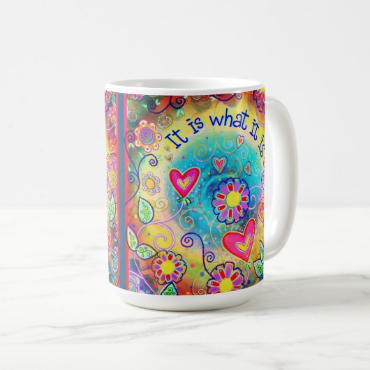‘C'est ce que c'est’ Mug café d'inspirivity (Devant droit)