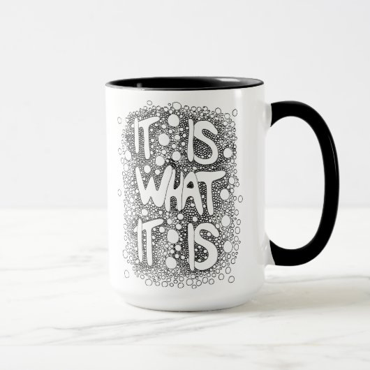C'est ce qu'il est, Mot Art Café Mug (Droite)