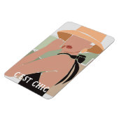 C'est Chic Française Femme Flexible Magnet Photo (Côté Gauche)