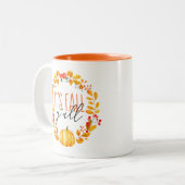 C'est Chute Y'all Citrouille Aquarelle café Mug (Devant gauche)