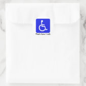 C'est comme ça que je roule. Autocollant (Sac)