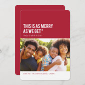 C'est comme Joyeux... Drôle Carte photo de vacance (Devant / Derrière)