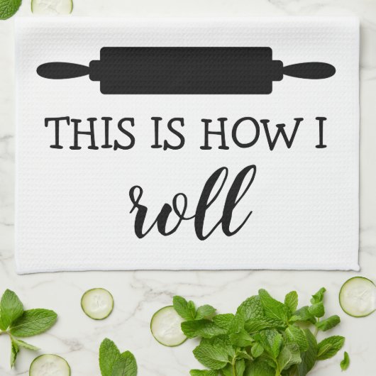 C'est comment je roule la serviette de cuisine de (Plié)