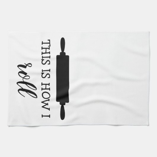 C'est comment je roule la serviette de cuisine de (Horizontal)