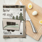 C'est comment nous roulons la serviette de cuisine (Quart Plié)