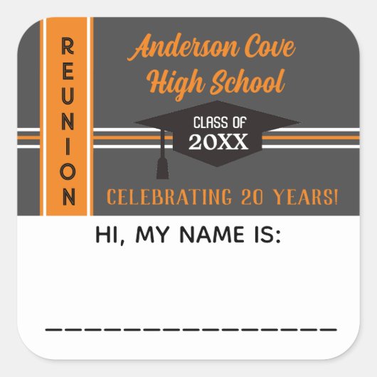 C'est Customisé ! Sticker pour étiquette Nom de ré (Devant)