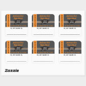 C'est Customisé ! Sticker pour étiquette Nom de ré (Feuille)