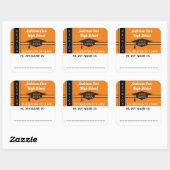 C'est Customisé ! Sticker pour étiquette Nom de ré (Feuille)