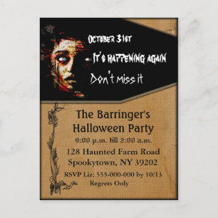 C'est de nouveau arrivé invitation de carte postal