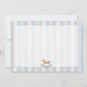 C'est des cartes de Merci d'un cheval de basculage (Dos)